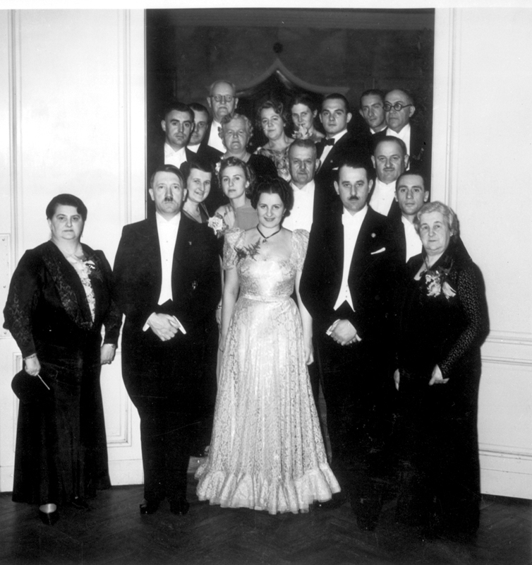 Adolf Hitler at the wedding of Hermann Esser, from Eva Braun's albums